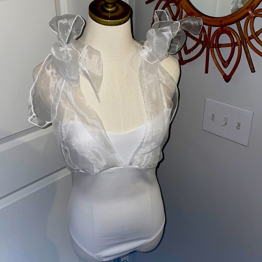 White bodysuit by Blue Blush